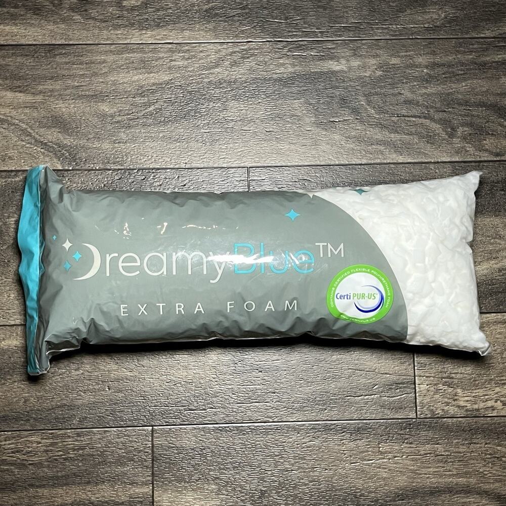 Dreamy Blue Extra Foam Fill Pillow Refill 8 oz New Unopened CertiPUR-US